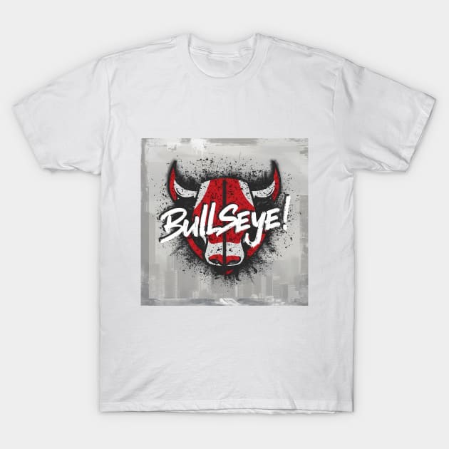 Bullseye!, Ox Graffiti Desain T-Shirt by RazorDesign234